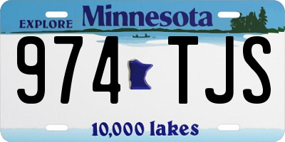 MN license plate 974TJS