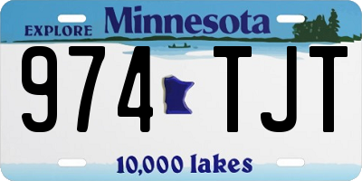 MN license plate 974TJT