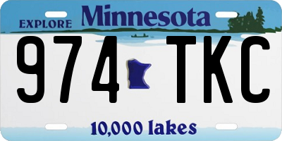 MN license plate 974TKC