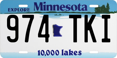 MN license plate 974TKI