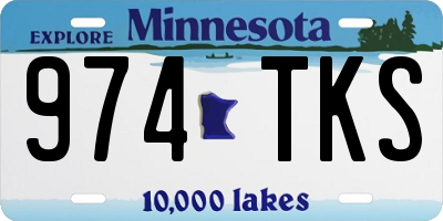 MN license plate 974TKS