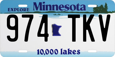 MN license plate 974TKV