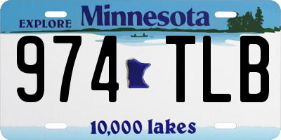 MN license plate 974TLB