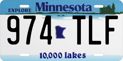 MN license plate 974TLF