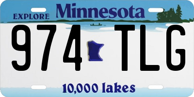 MN license plate 974TLG