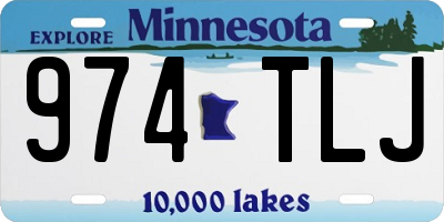 MN license plate 974TLJ