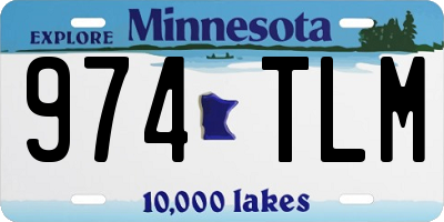 MN license plate 974TLM