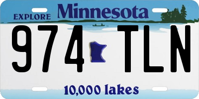 MN license plate 974TLN