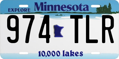 MN license plate 974TLR