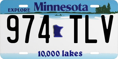 MN license plate 974TLV