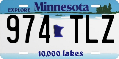 MN license plate 974TLZ