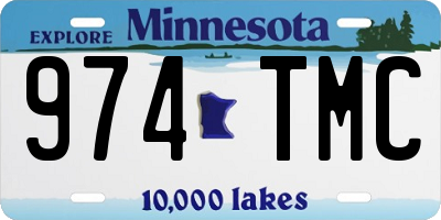 MN license plate 974TMC