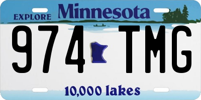 MN license plate 974TMG