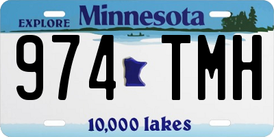 MN license plate 974TMH