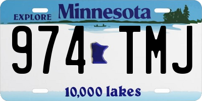 MN license plate 974TMJ