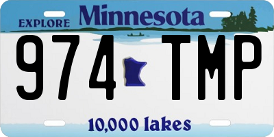 MN license plate 974TMP