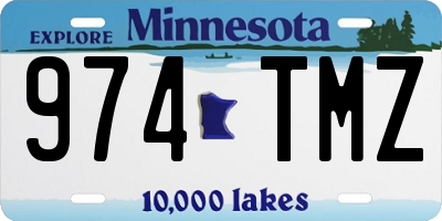 MN license plate 974TMZ
