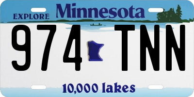 MN license plate 974TNN