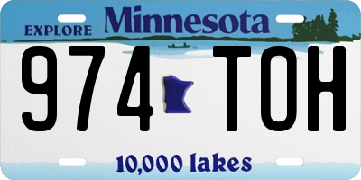 MN license plate 974TOH