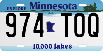 MN license plate 974TOQ