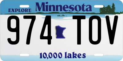 MN license plate 974TOV