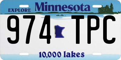 MN license plate 974TPC