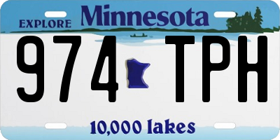 MN license plate 974TPH