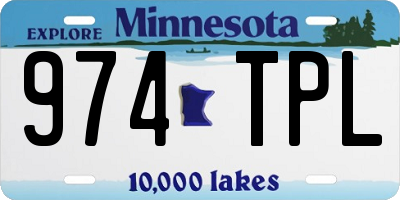 MN license plate 974TPL