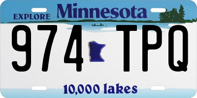 MN license plate 974TPQ