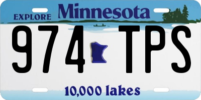 MN license plate 974TPS