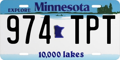MN license plate 974TPT