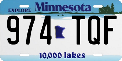 MN license plate 974TQF