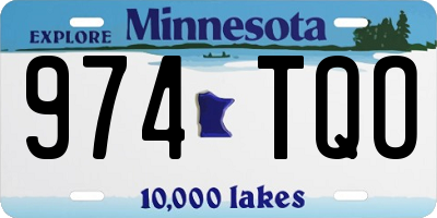 MN license plate 974TQO