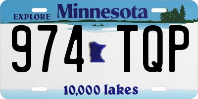MN license plate 974TQP