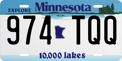 MN license plate 974TQQ