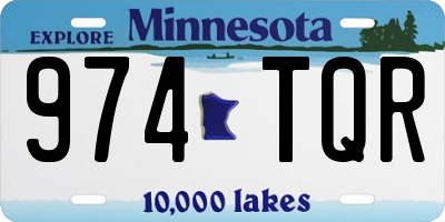 MN license plate 974TQR