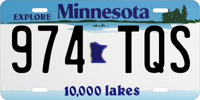 MN license plate 974TQS