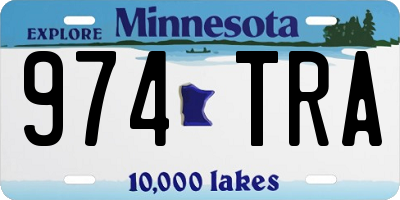 MN license plate 974TRA