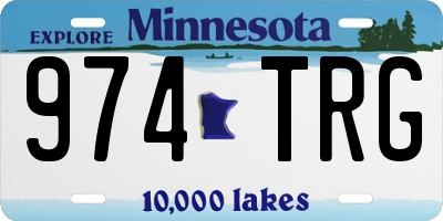 MN license plate 974TRG