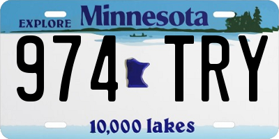MN license plate 974TRY