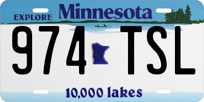 MN license plate 974TSL