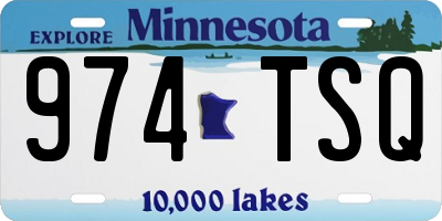 MN license plate 974TSQ