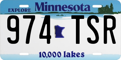 MN license plate 974TSR