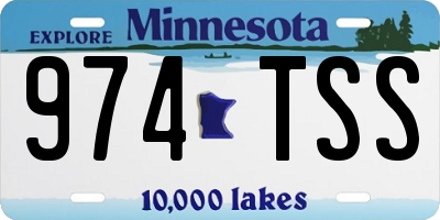 MN license plate 974TSS