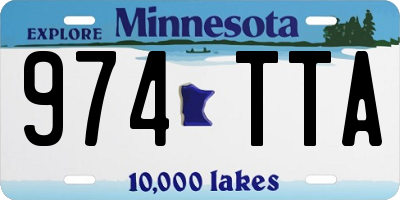 MN license plate 974TTA