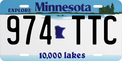 MN license plate 974TTC
