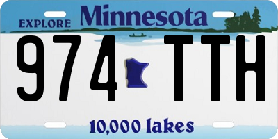 MN license plate 974TTH