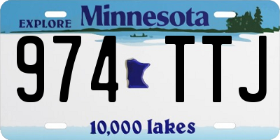 MN license plate 974TTJ