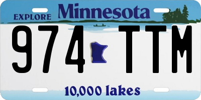 MN license plate 974TTM