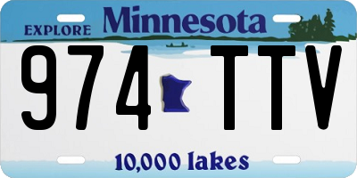 MN license plate 974TTV